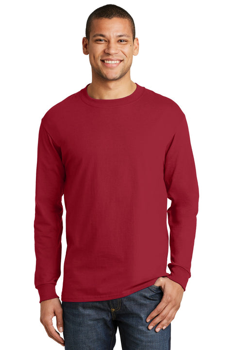 Hanes ® Beefy-T ® - 100% Cotton Long Sleeve T-Shirt. 5186