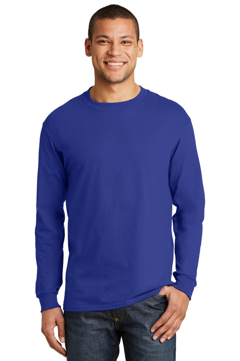 Hanes ® Beefy-T ® - 100% Cotton Long Sleeve T-Shirt. 5186