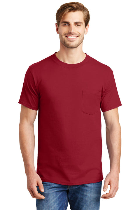 Hanes ® Beefy-T ® - 100% Cotton T-Shirt with Pocket. 5190