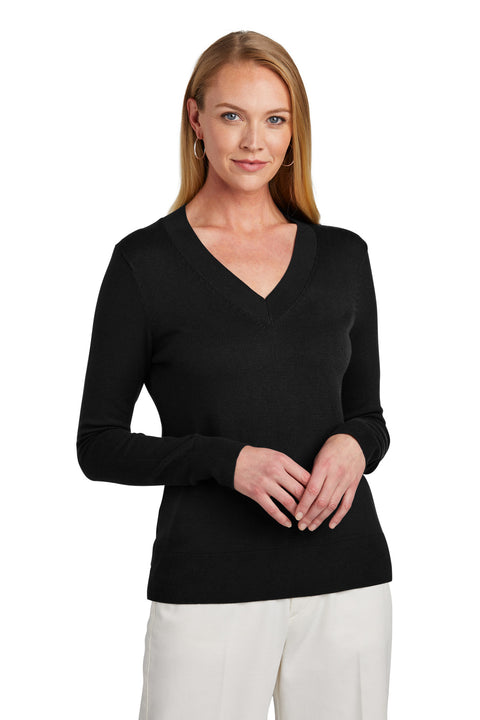 Brooks Brothers ® Women's Cotton Stretch V-Neck Sweater BB18401