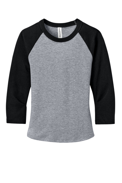 BELLA+CANVAS® Women's Micro Rib 3/4 Raglan Baby Tee BC1200
