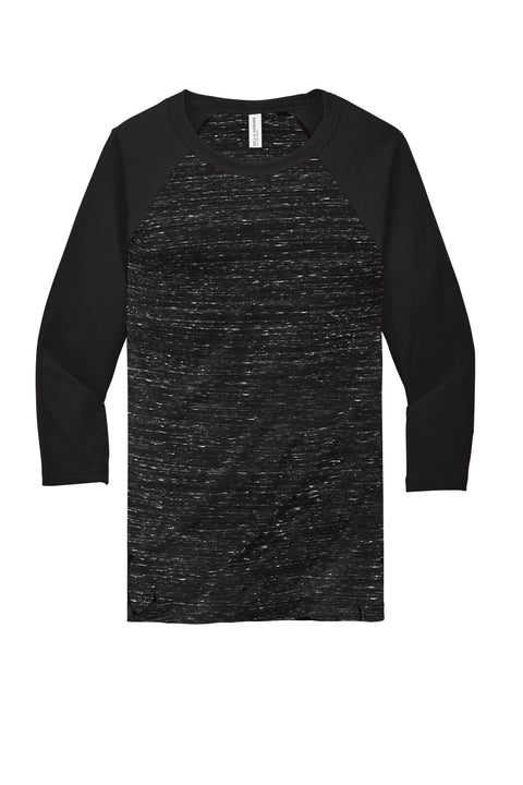 BELLA+CANVAS ® Unisex 3/4-Sleeve Baseball Tee. BC3200