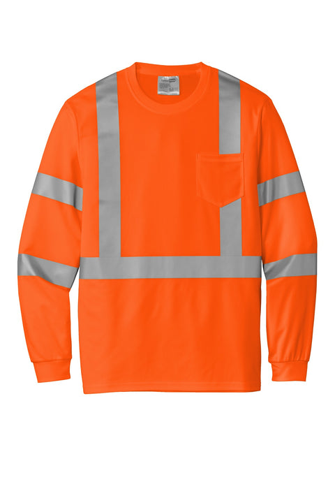 CornerStone ® ANSI 107 Class 3 Mesh Long Sleeve Tee. CS203