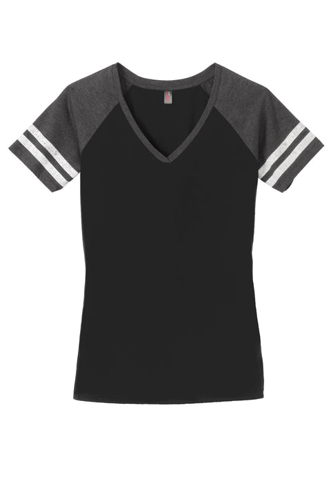 District ® Women's Game V-Neck Tee. DM476