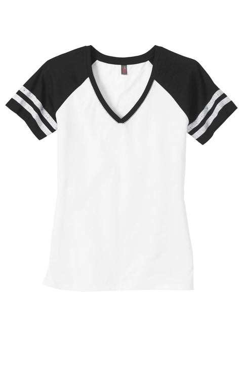 District ® Women's Game V-Neck Tee. DM476