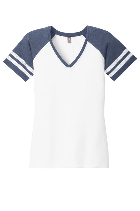 District ® Women's Game V-Neck Tee. DM476