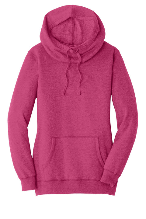 District ® Women's Lightweight Fleece Hoodie. DM493