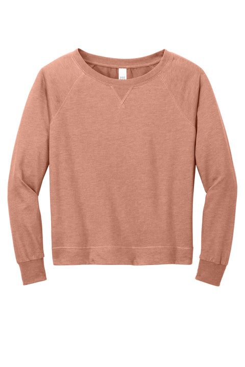 District® Women's Featherweight French Terry™ Long Sleeve Crewneck DT672