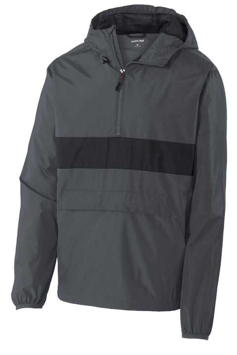 Sport-Tek® Zipped Pocket Anorak. JST65