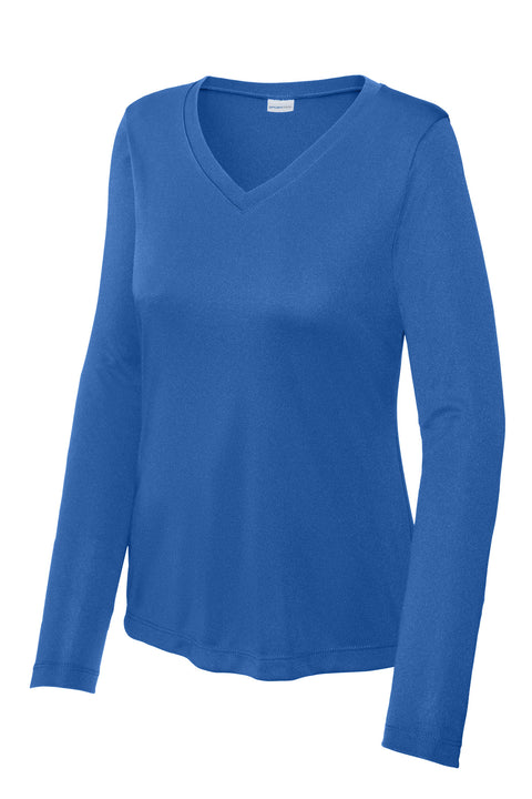 Sport-Tek® Women's Long Sleeve PosiCharge® Competitor™ V-Neck Tee. LST353LS