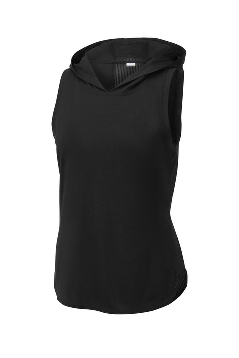 Sport-Tek ® Women's PosiCharge ® Tri-Blend Wicking Draft Hoodie Tank. LST410