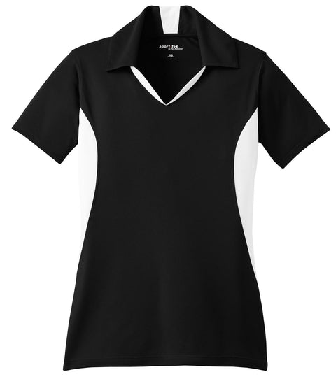 Sport-Tek® Women's Side Blocked Micropique Sport-Wick® Polo. LST655