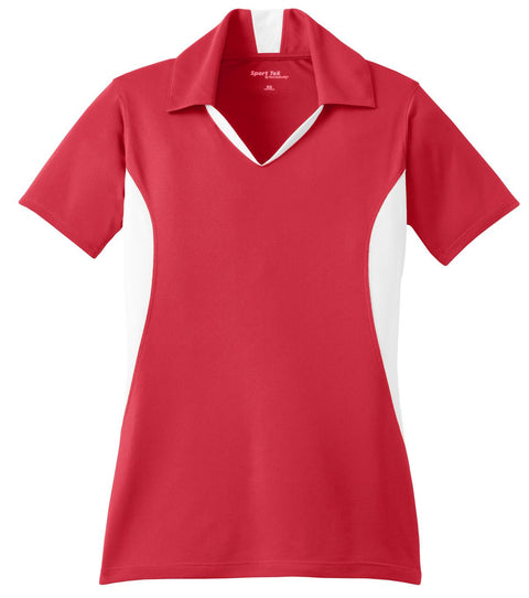 Sport-Tek® Women's Side Blocked Micropique Sport-Wick® Polo. LST655