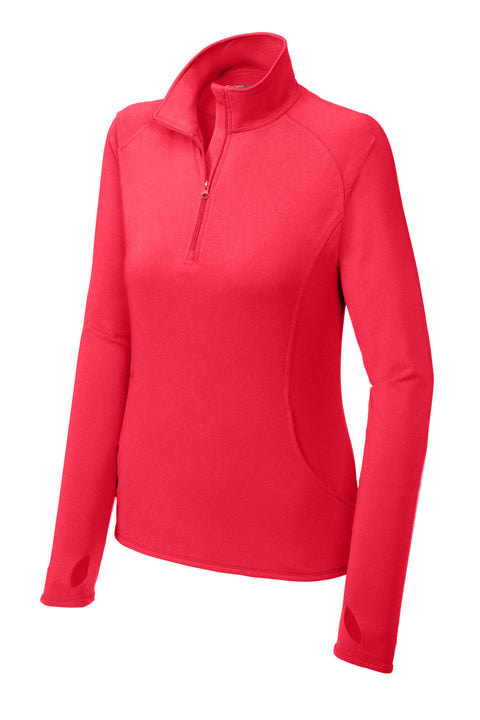 Sport-Tek® Women's Sport-Wick® Stretch 1/4-Zip Pullover. LST850