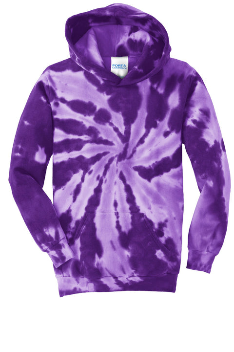 Port & Co™ Youth Tie-Dye Pullover Hooded Sweatshirt. PC146Y