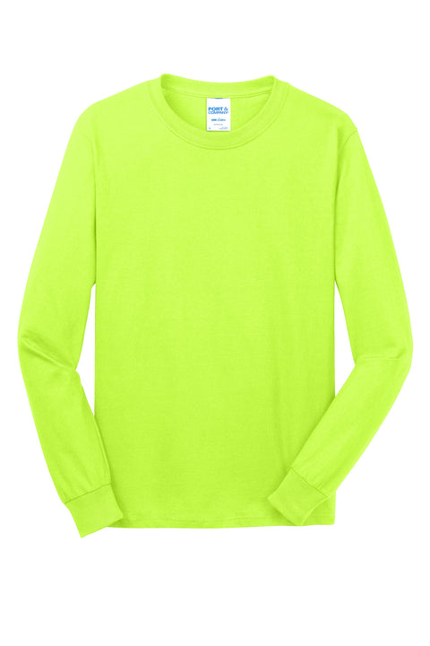 Port & Co™ Long Sleeve Core Cotton Tee. PC54LS