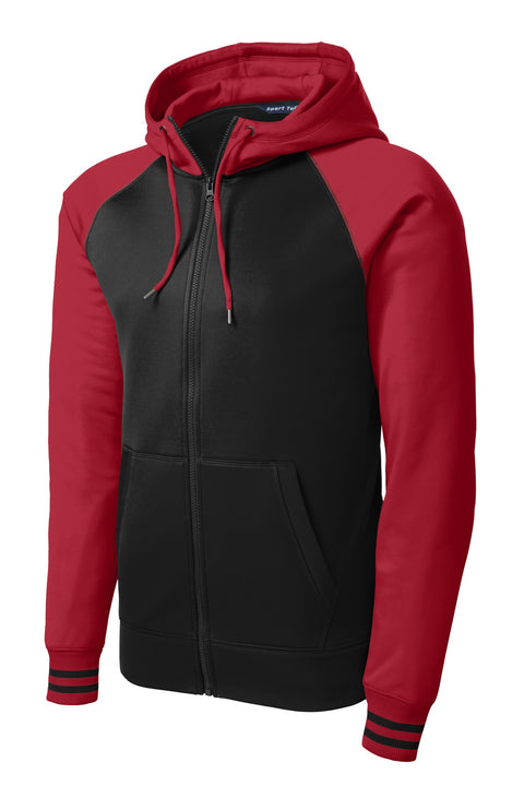 Sport-Tek® Sport-Wick® Varsity Fleece Full-Zip Hooded Jacket. ST236