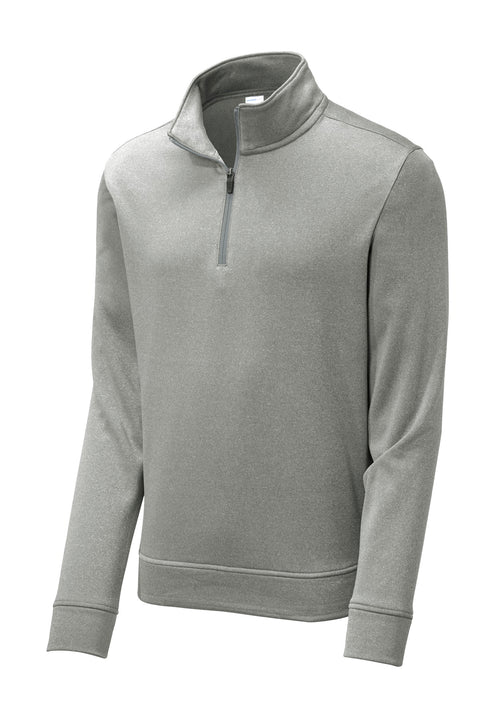 Sport-Tek ® PosiCharge ® Sport-Wick ® Heather Fleece 1/4-Zip Pullover. ST263