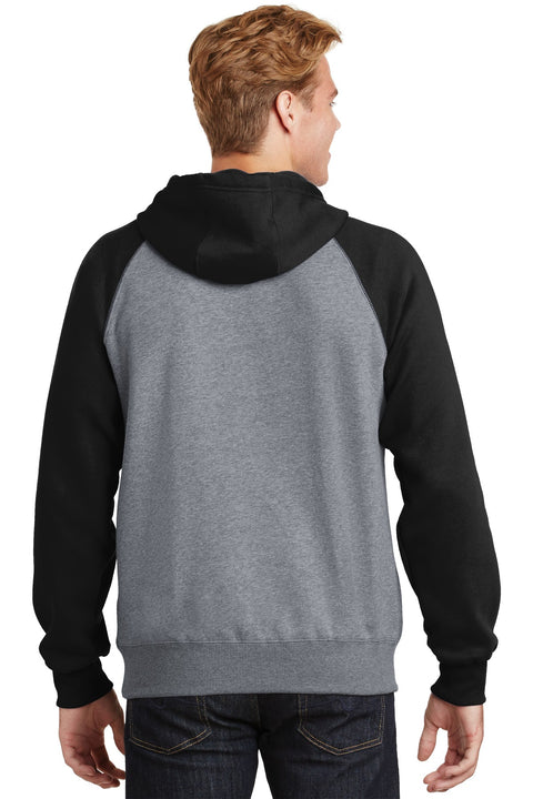 Sport-Tek® Raglan Colorblock Pullover Hooded Sweatshirt. ST267