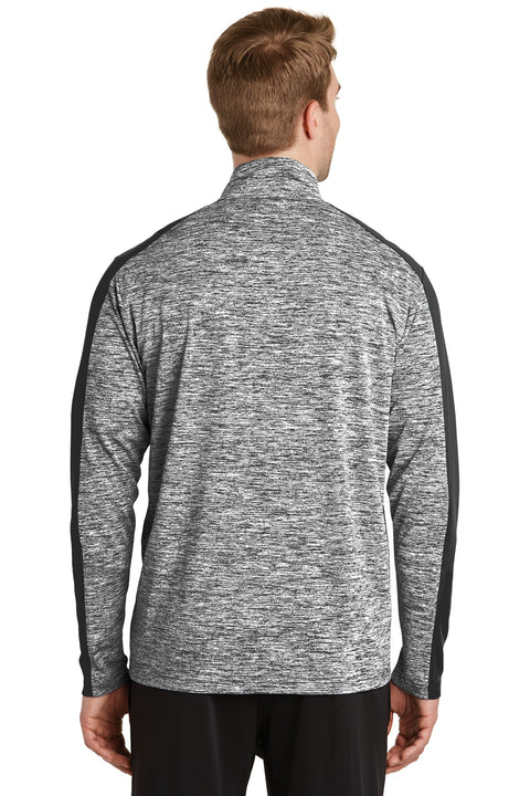 Sport-Tek® PosiCharge® Electric Heather Colorblock 1/4-Zip Pullover. ST397