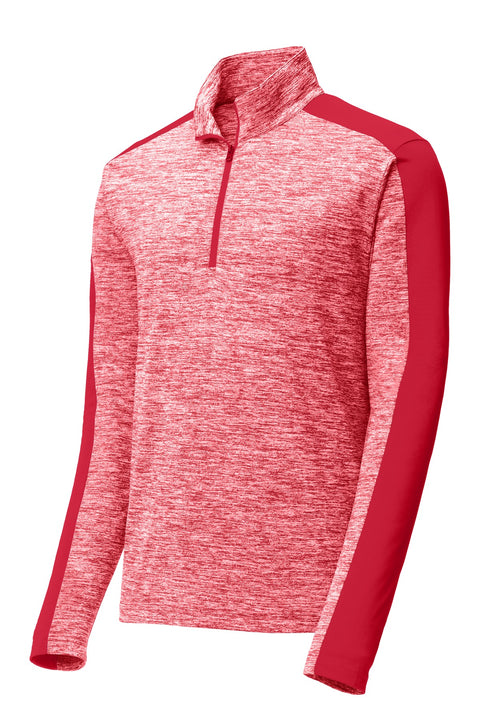Sport-Tek® PosiCharge® Electric Heather Colorblock 1/4-Zip Pullover. ST397