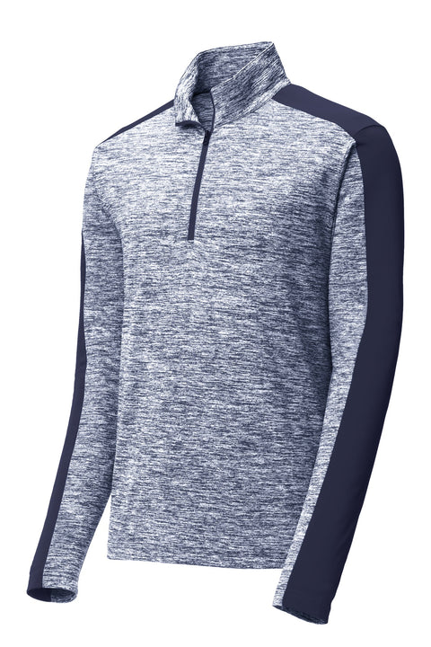 Sport-Tek® PosiCharge® Electric Heather Colorblock 1/4-Zip Pullover. ST397
