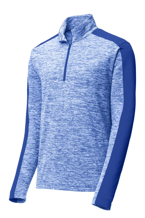 Sport-Tek® PosiCharge® Electric Heather Colorblock 1/4-Zip Pullover. ST397