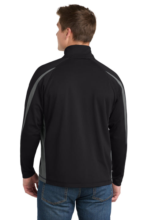 Sport-Tek® Sport-Wick® Stretch 1/4-Zip Colorblock Pullover. ST851