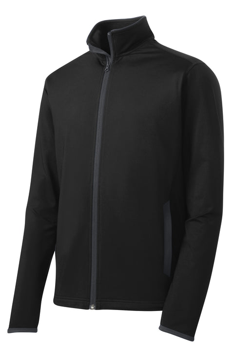 Sport-Tek® Sport-Wick® Stretch Contrast Full-Zip Jacket. ST853
