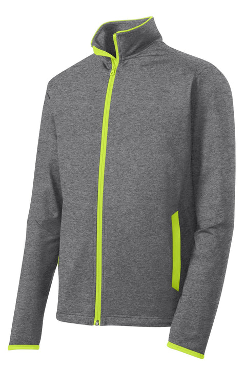 Sport-Tek® Sport-Wick® Stretch Contrast Full-Zip Jacket. ST853