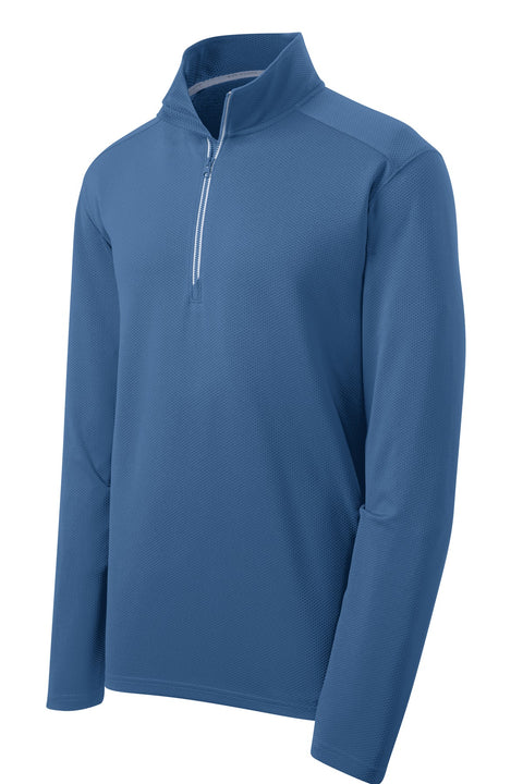 Sport-Tek® Sport-Wick® Textured 1/4-Zip Pullover. ST860