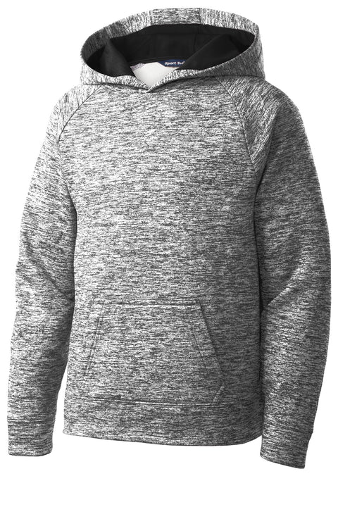 Sport-Tek® Youth PosiCharge® Electric Heather Fleece Hooded Pullover. YST225