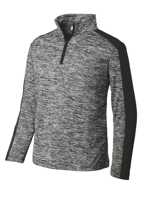 Sport-Tek ® Youth PosiCharge ® Electric Heather Colorblock 1/4-Zip Pullover. YST397