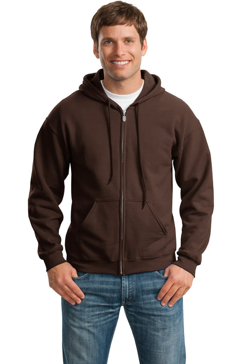 Gildan ®  - Heavy Blend™ Full-Zip Hooded Sweatshirt. 18600 - [Dark Chocolate]