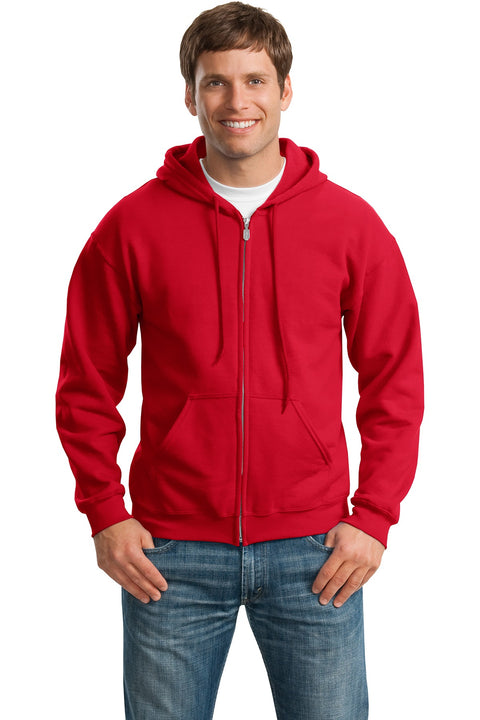 Gildan ®  - Heavy Blend™ Full-Zip Hooded Sweatshirt. 18600 - [Red]