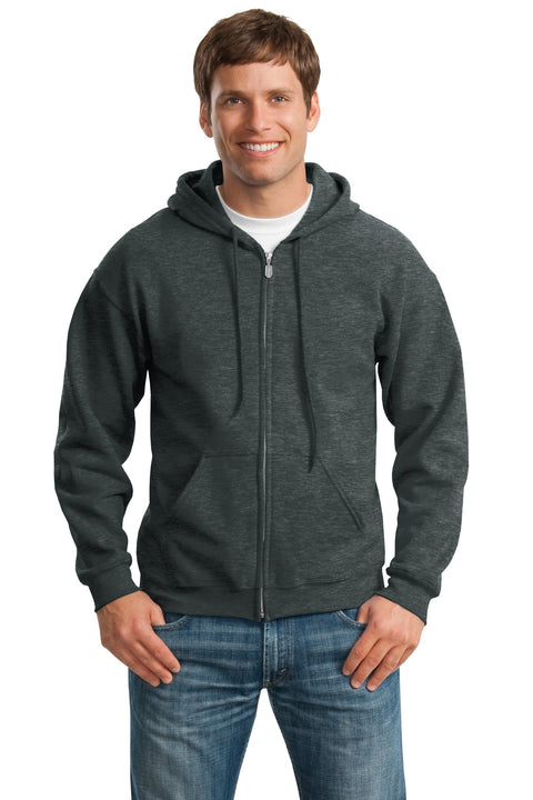 Gildan ®  - Heavy Blend™ Full-Zip Hooded Sweatshirt. 18600 - [Dark Heather Grey]