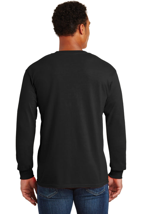 Gildan® - Ultra Cotton® 100% US Cotton Long Sleeve T-Shirt with Pocket.  2410