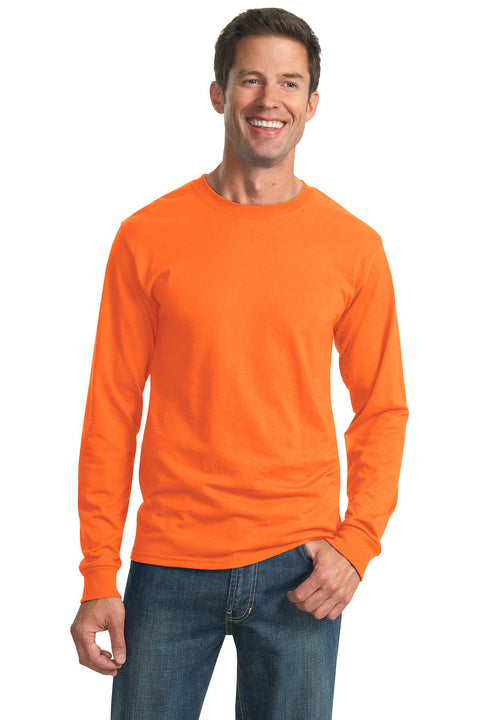 Jerzees ®  - Dri-Power ®  50/50 Cotton/Poly Long Sleeve T-Shirt.  29LS - [Safety Orange]