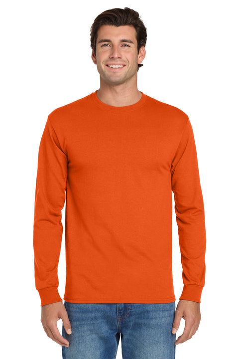 Jerzees ®  - Dri-Power ®  50/50 Cotton/Poly Long Sleeve T-Shirt.  29LS - [Burnt Orange]