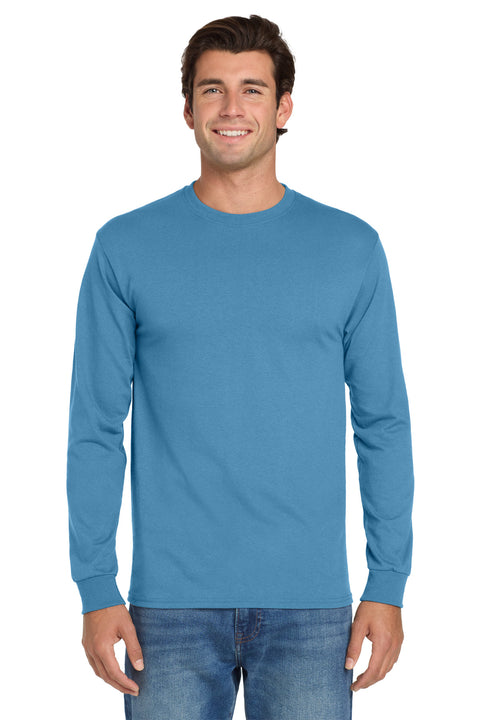 Jerzees ®  - Dri-Power ®  50/50 Cotton/Poly Long Sleeve T-Shirt.  29LS - [Columbia Blue]