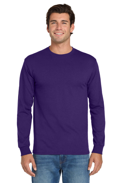 Jerzees ®  - Dri-Power ®  50/50 Cotton/Poly Long Sleeve T-Shirt.  29LS - [Deep Purple]