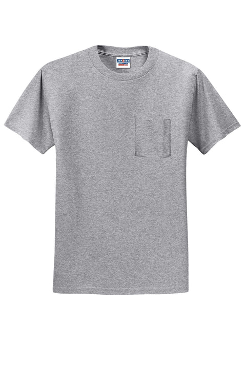 Jerzees® -  Dri-Power® 50/50 Cotton/Poly Pocket T-Shirt.  29MP