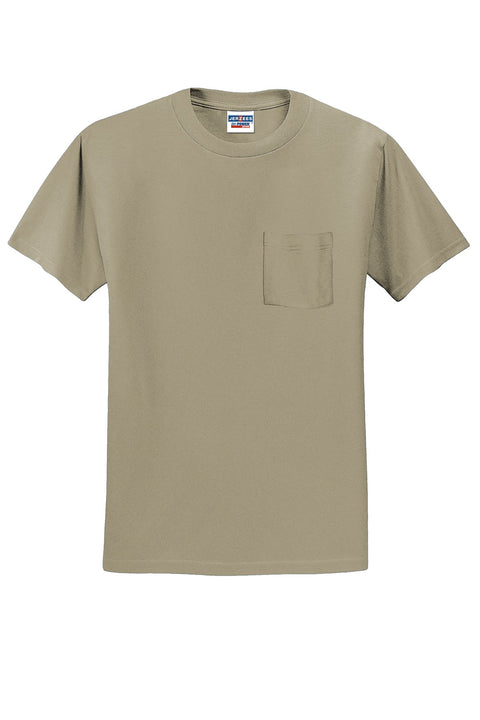 Jerzees® -  Dri-Power® 50/50 Cotton/Poly Pocket T-Shirt.  29MP