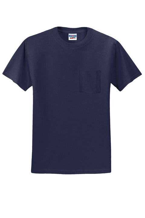 Jerzees® -  Dri-Power® 50/50 Cotton/Poly Pocket T-Shirt.  29MP