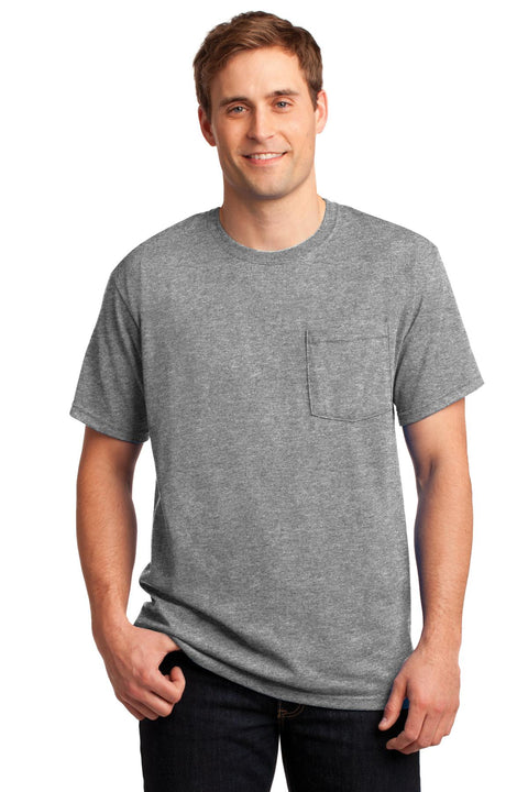 Jerzees ®  -  Dri-Power ®  50/50 Cotton/Poly Pocket T-Shirt.  29MP - [Oxford]