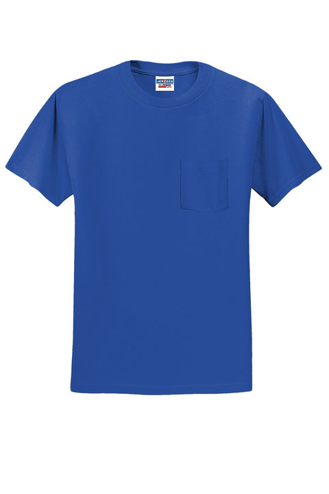 Jerzees® -  Dri-Power® 50/50 Cotton/Poly Pocket T-Shirt.  29MP