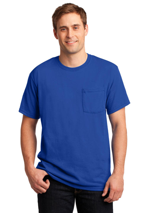 Jerzees ®  -  Dri-Power ®  50/50 Cotton/Poly Pocket T-Shirt.  29MP - [Royal]
