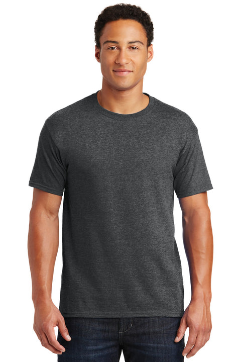 Jerzees ®  -  Dri-Power ®  50/50 Cotton/Poly T-Shirt.  29M - [Black Heather]