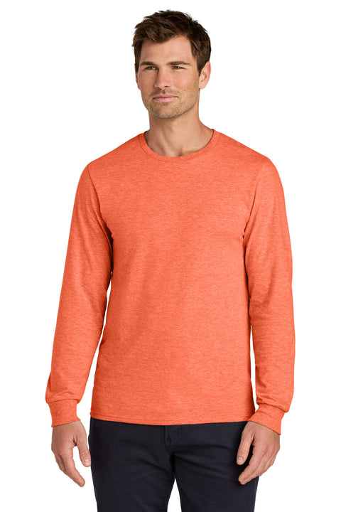 Jerzees Classics ™  Unisex Cotton Long Sleeve T-Shirt 363L - [Retro Heather Coral]