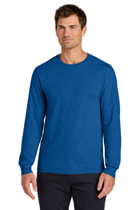 Jerzees Classics ™  Unisex Cotton Long Sleeve T-Shirt 363L - [Retro Heather Royal]